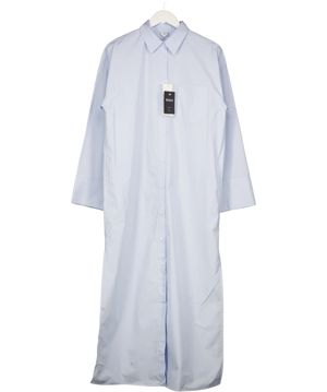 ARKET Cotton Shirt Dress Blue UK S