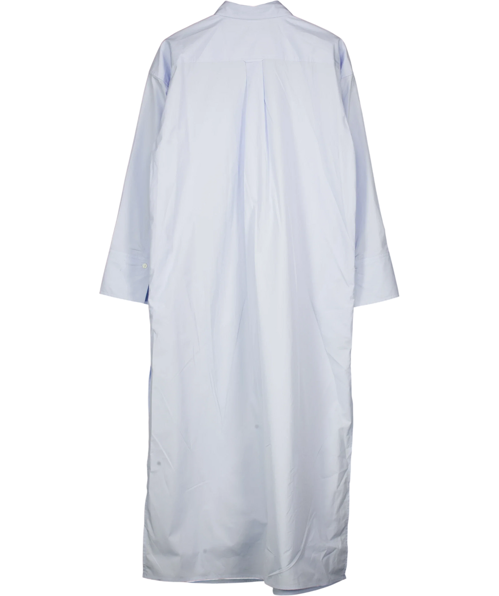 ARKET Blue Cotton Shirt Dress, size UK S — back