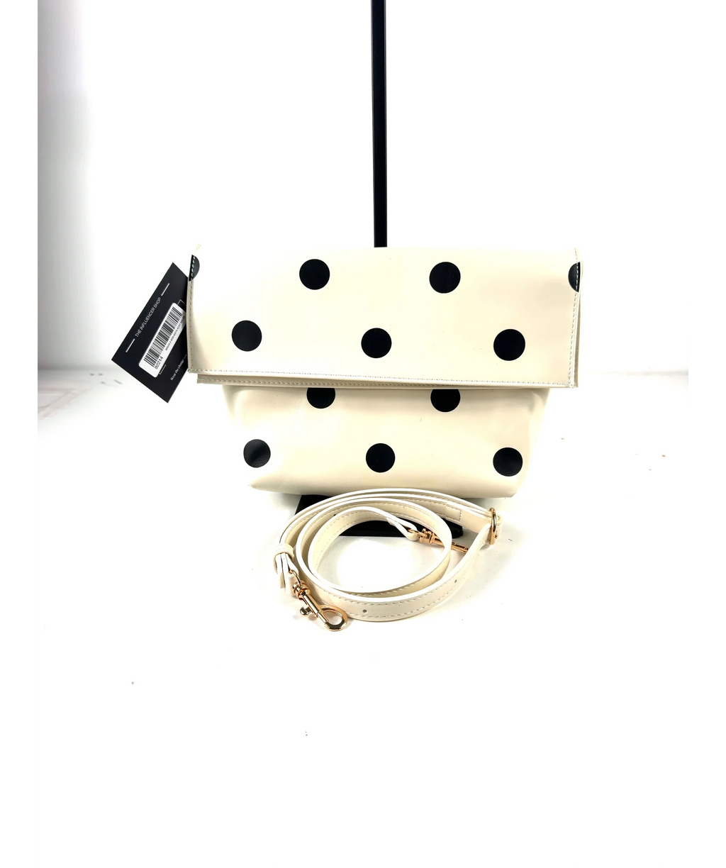 EADEM Cream Polka Dot Bag — fabric detail