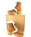 vivaia Brown Terry Faux Fur Water-Repellent Lightweight Warm Boot, size UK 7 EU 40 👠 — front