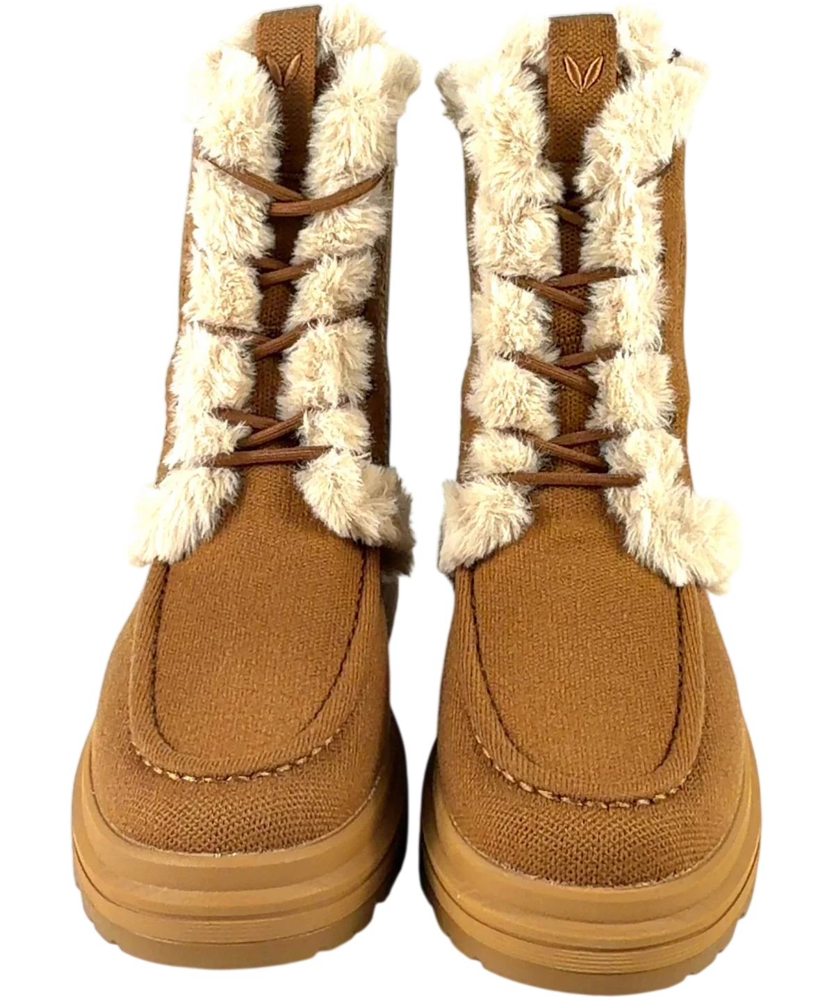 vivaia Brown Terry Faux Fur Water-Repellent Lightweight Warm Boot, size UK 7 EU 40 👠 — detail