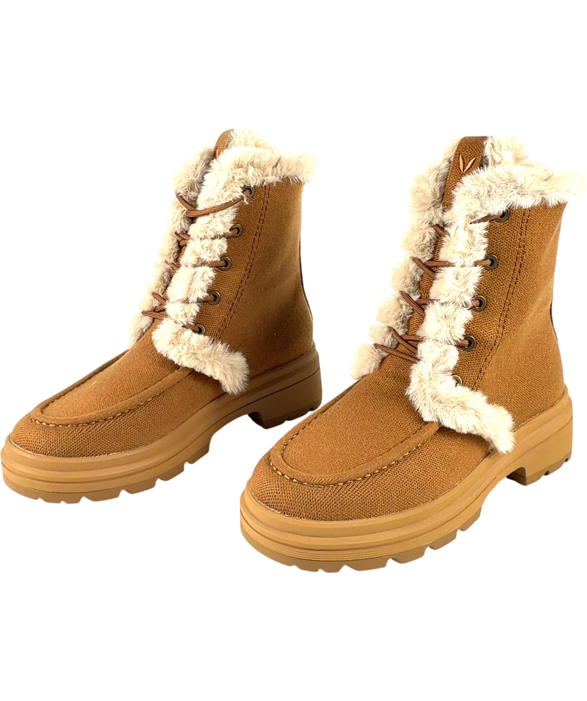 vivaia Brown Terry Faux Fur Water-Repellent Lightweight Warm Boot, size UK 7 EU 40 👠 — label