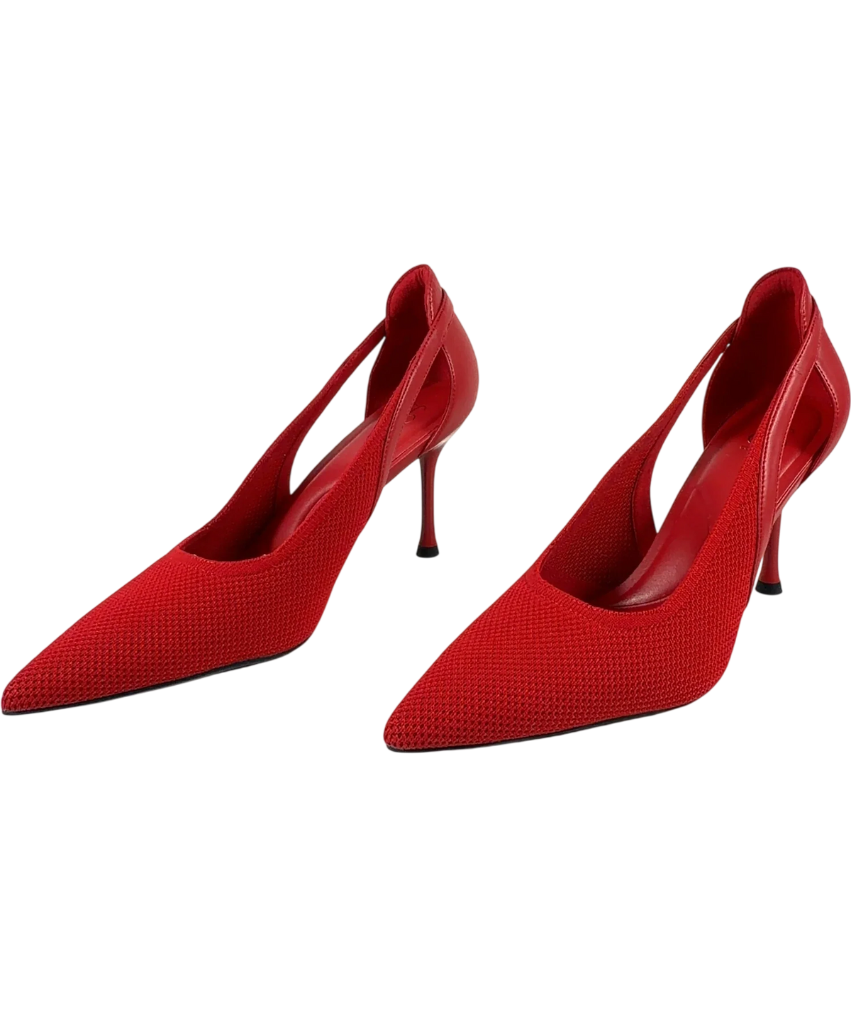 Cosy island Red red mesh stiletto slingback pumps, size UK 6 EU 39 👠 — label