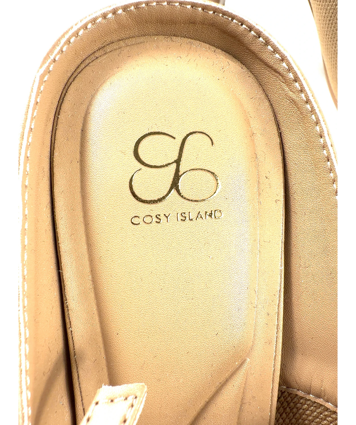 Cosy island Beige GraceLithe Pointed Toe Heeled Mules, size UK 7 EU 40 👠 — care label