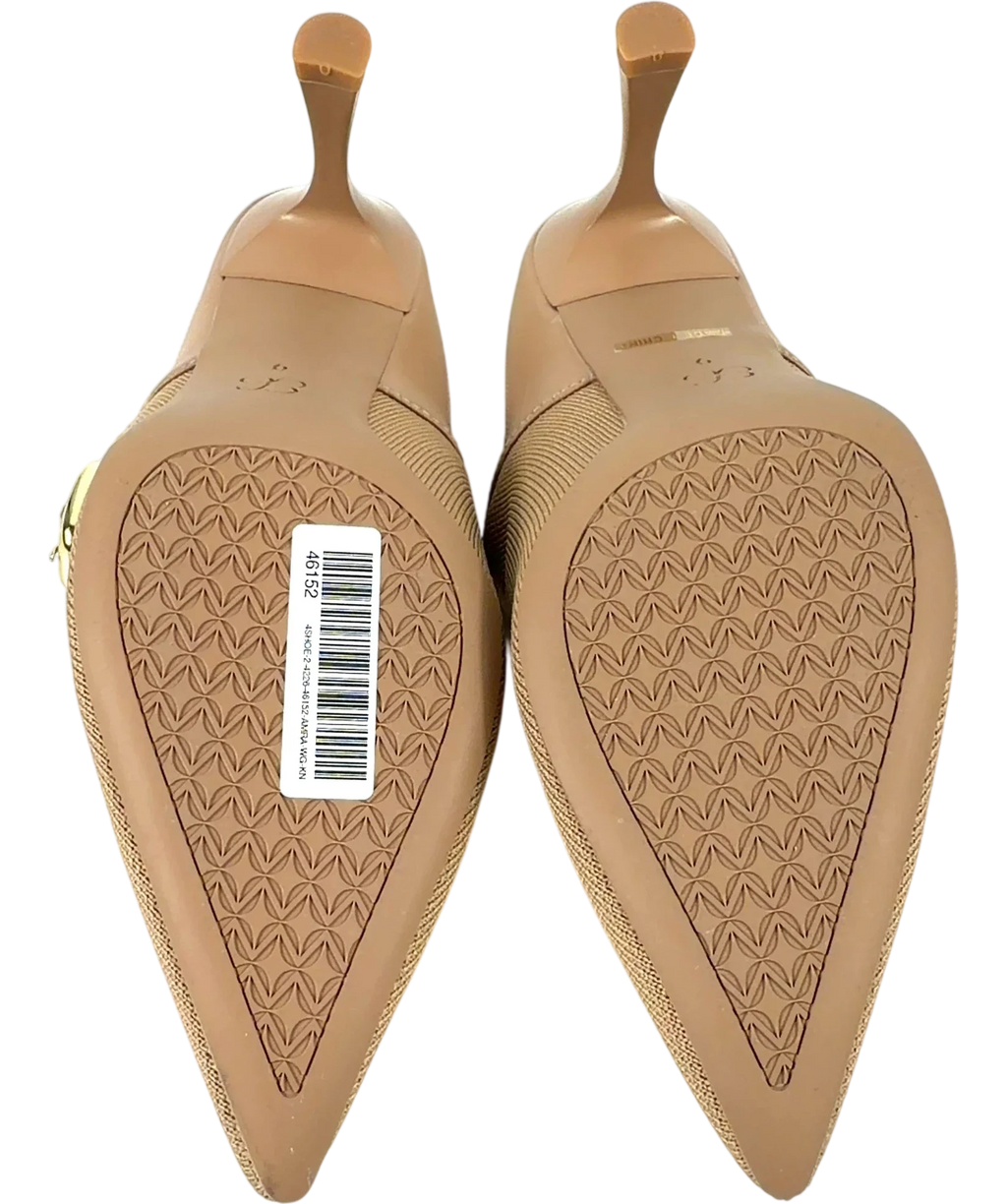 Cosy island Beige GraceLithe Pointed Toe Heeled Mules, size UK 7 EU 40 👠 — view 8