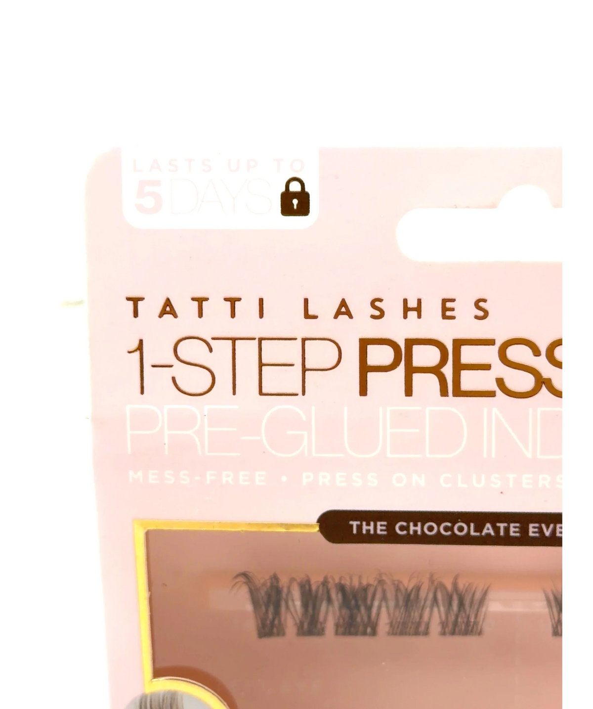 Tatti Lashes THE CHOCOLATE EVERYDAY MAP 1-Step Press Pre-Glued Individuals in The Chocolate Everyday Map, size 1 — label