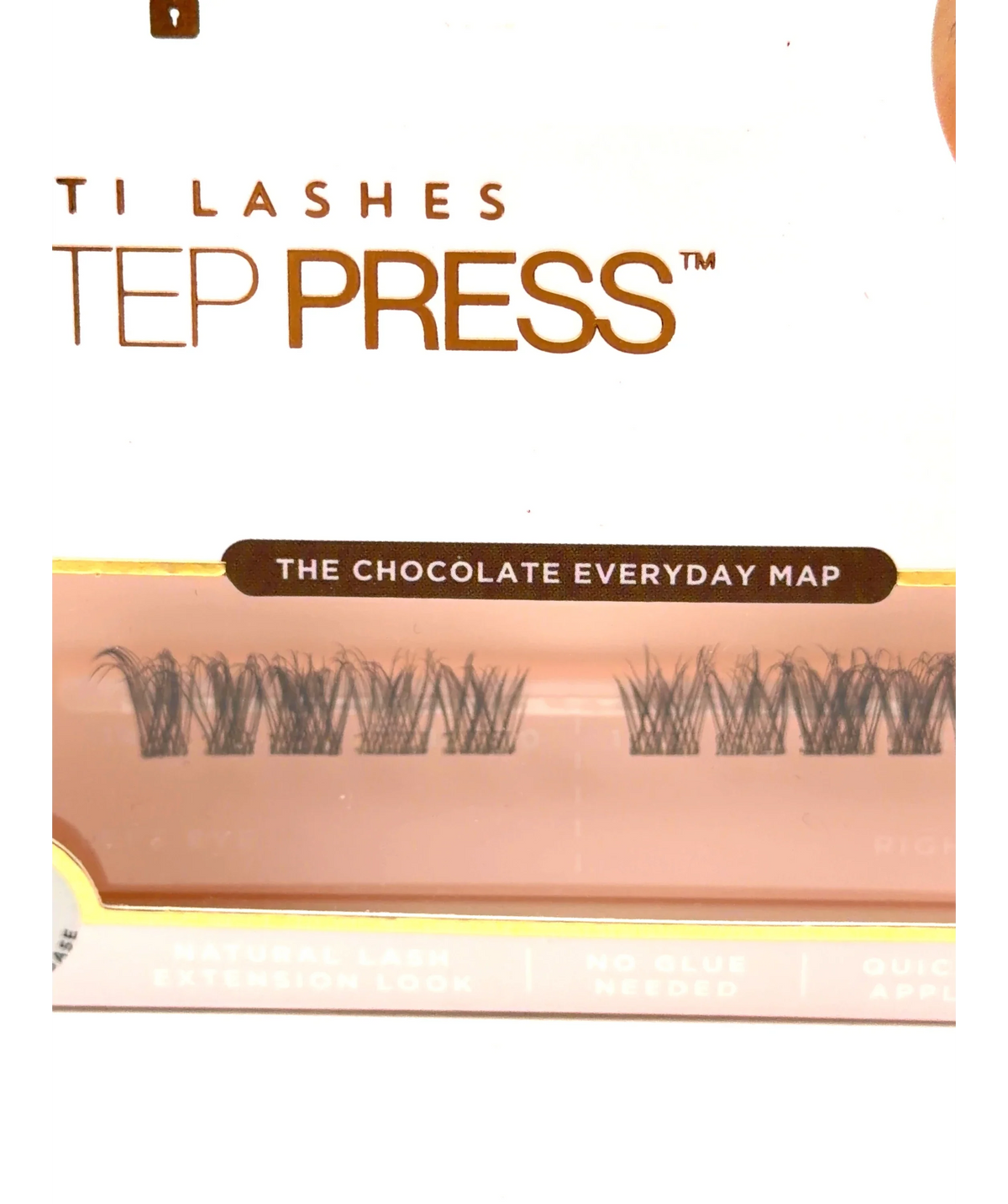 Tatti Lashes THE CHOCOLATE EVERYDAY MAP 1-Step Press Pre-Glued Individuals in The Chocolate Everyday Map, size 1 — care label