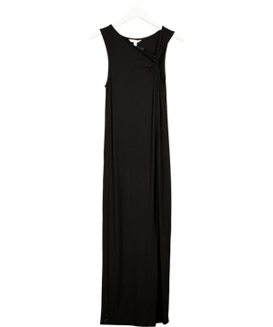 H&M MAMA Black Asymmetric Knot Dress UK S