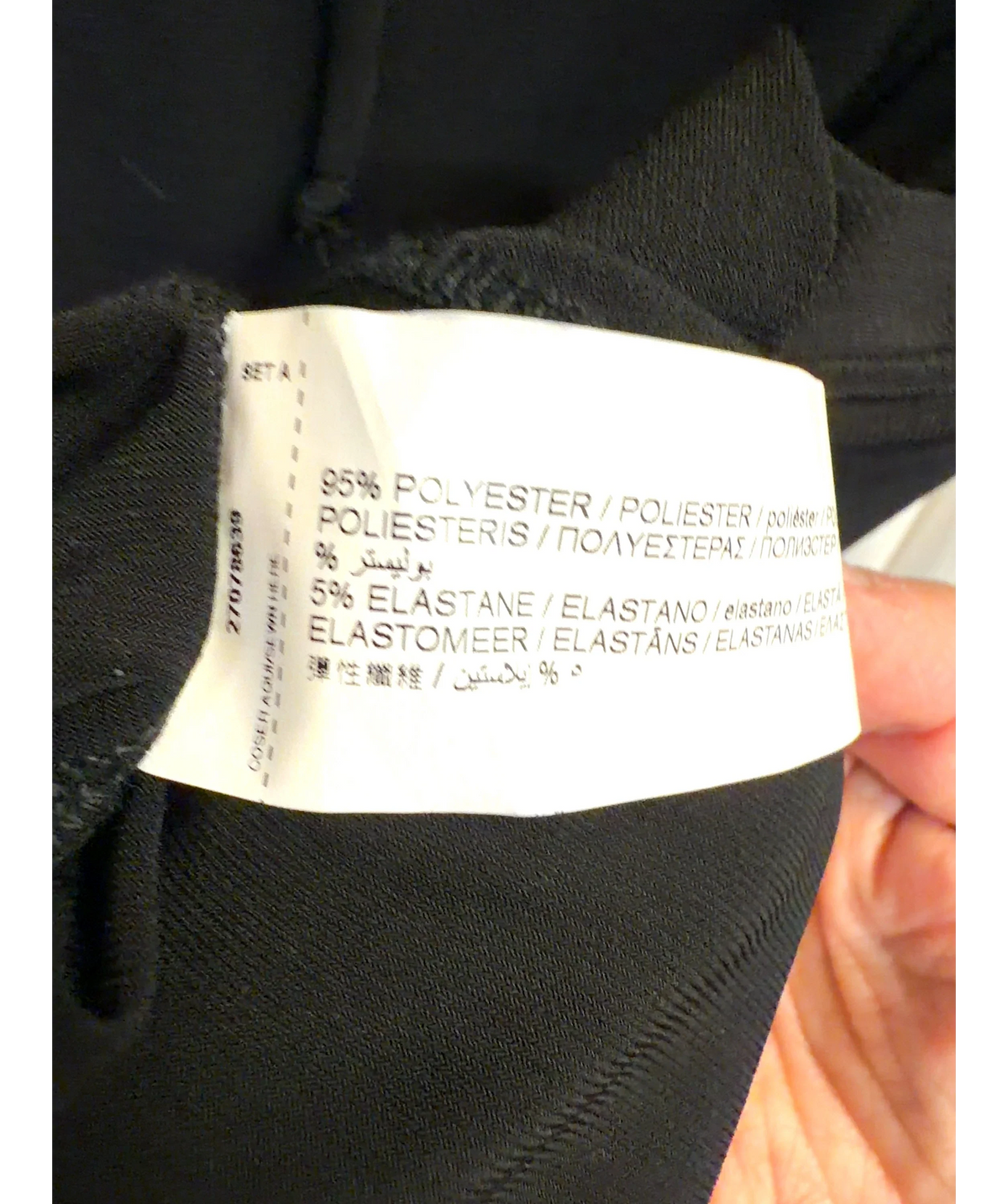 MANGO Black Colour, size UK M — label