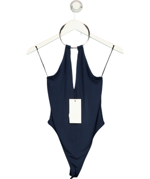 Zara Choker Halter Bodysuit Blue UK S