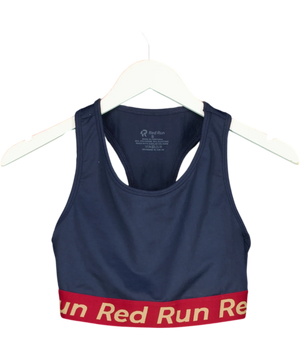 Red Run Blue Racerback Crop Top UK S