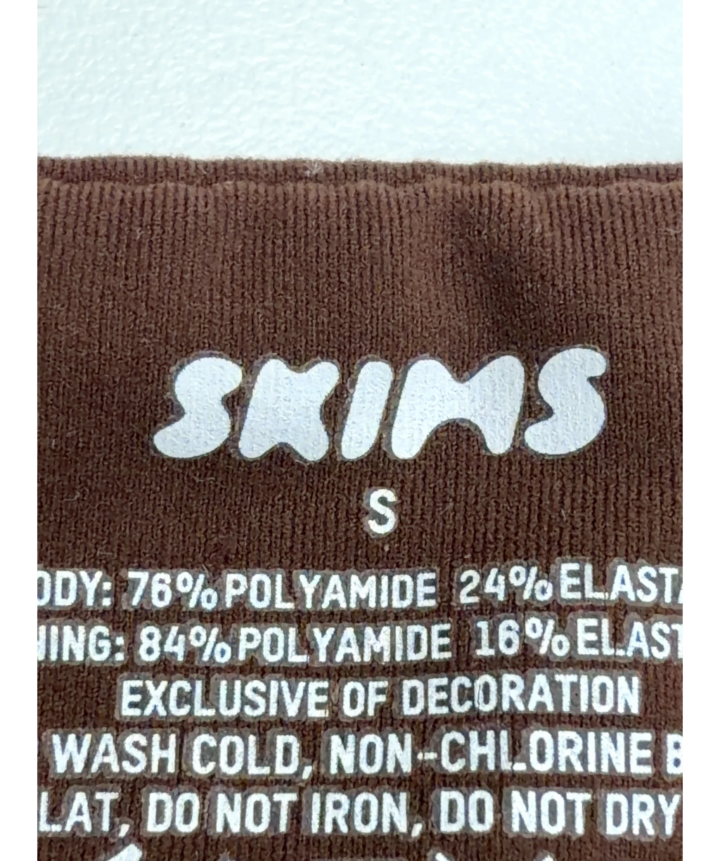 SKIMS Brown Fits Everybody Bandeau, size UK S — detail