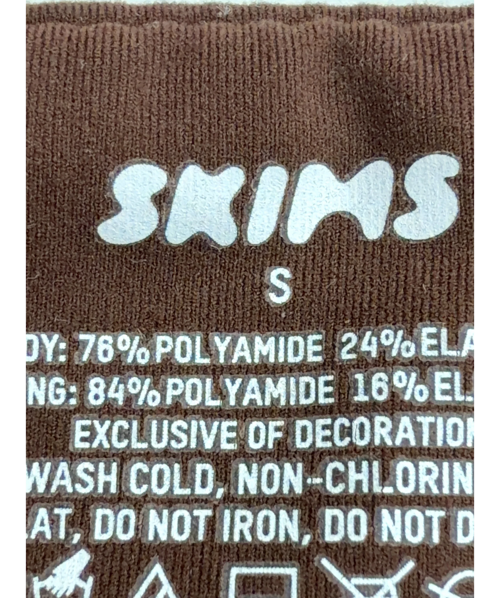 SKIMS Brown Fits Everybody Bandeau, size UK S — care label