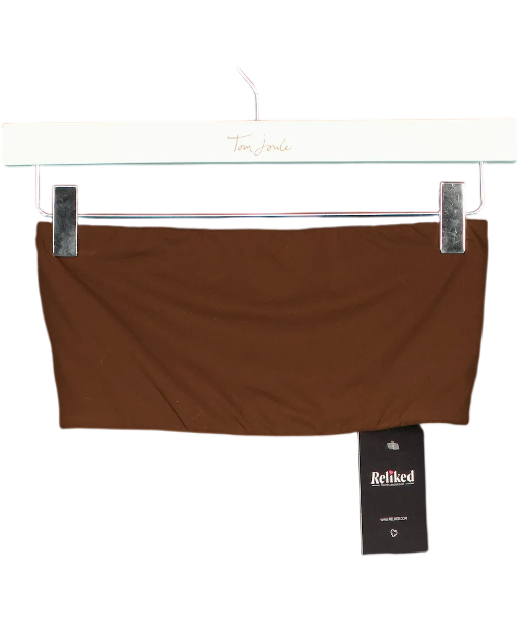 SKIMS Brown Fits Everybody Bandeau, size UK S — front