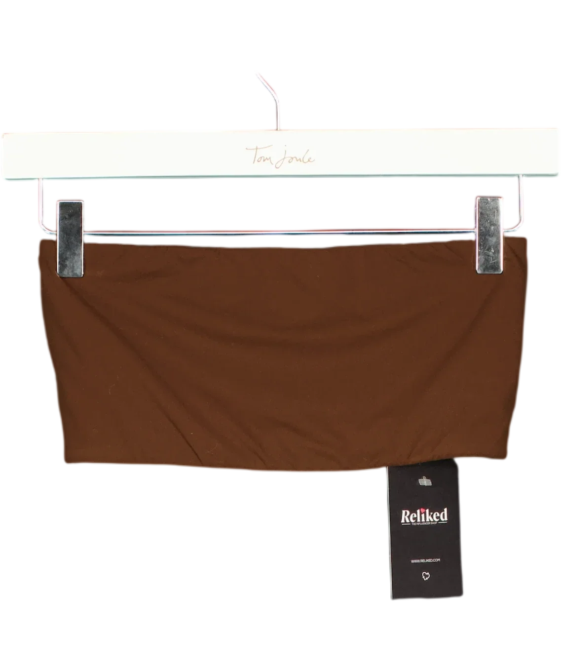 SKIMS Brown Fits Everybody Bandeau, size UK S — front