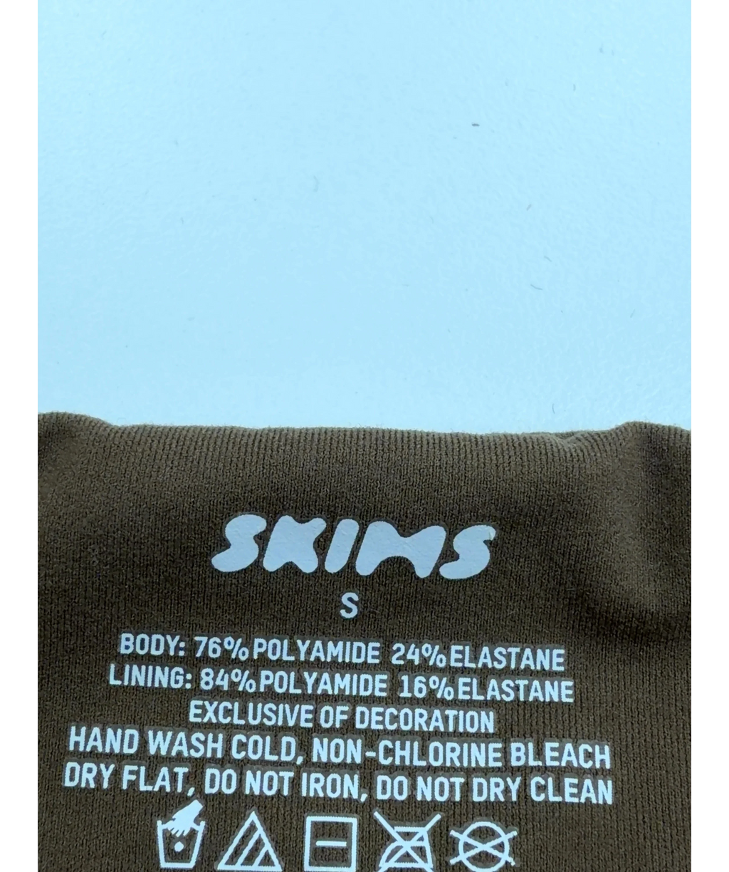 SKIMS Brown Fits Everybody Bandeau, size UK S — detail