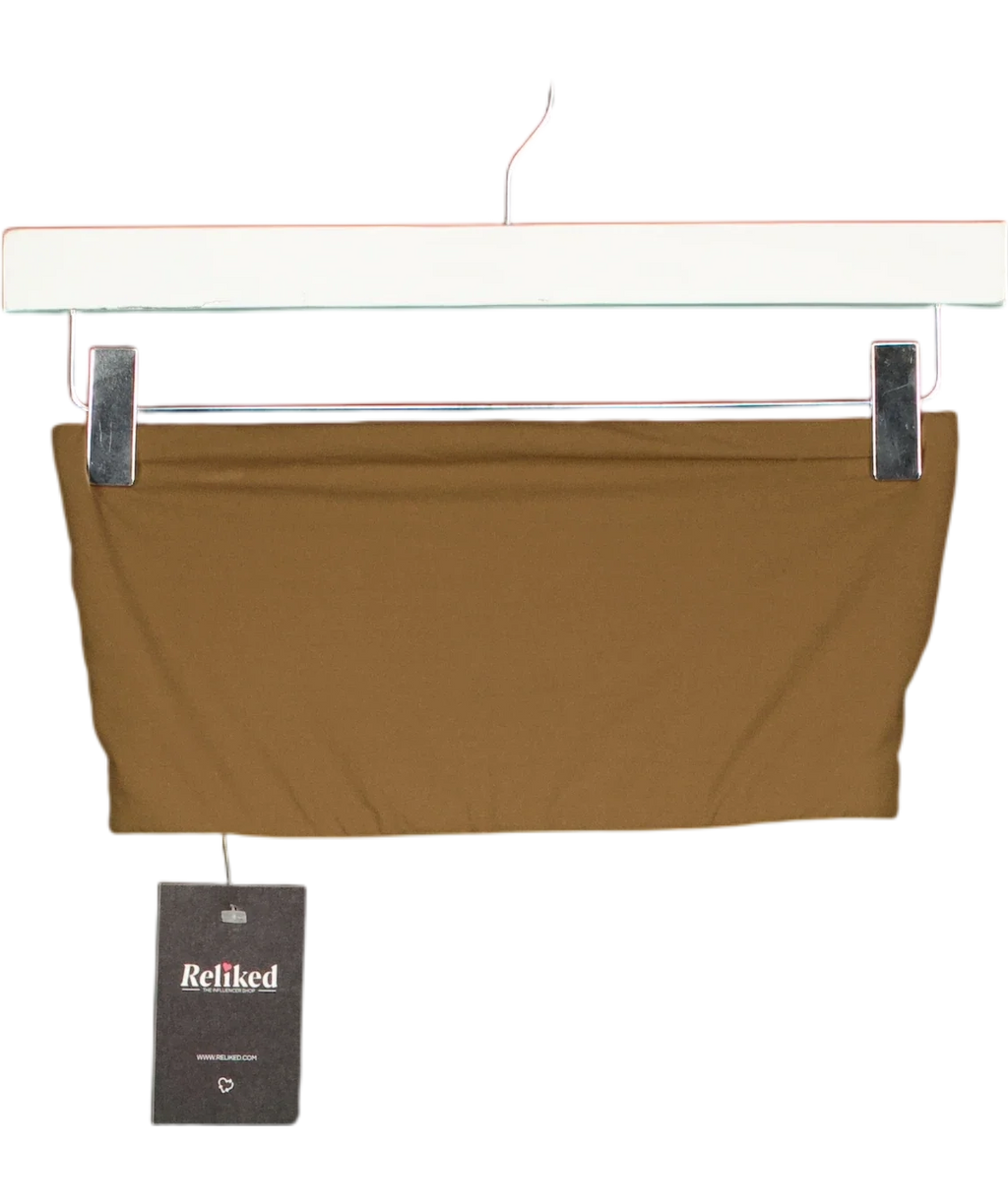 SKIMS Brown Fits Everybody Bandeau, size UK S — front