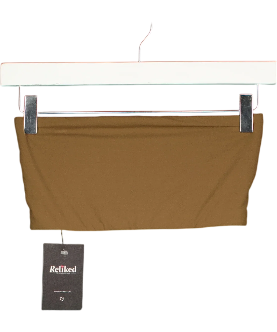 SKIMS Brown Fits Everybody Bandeau, size UK S — front