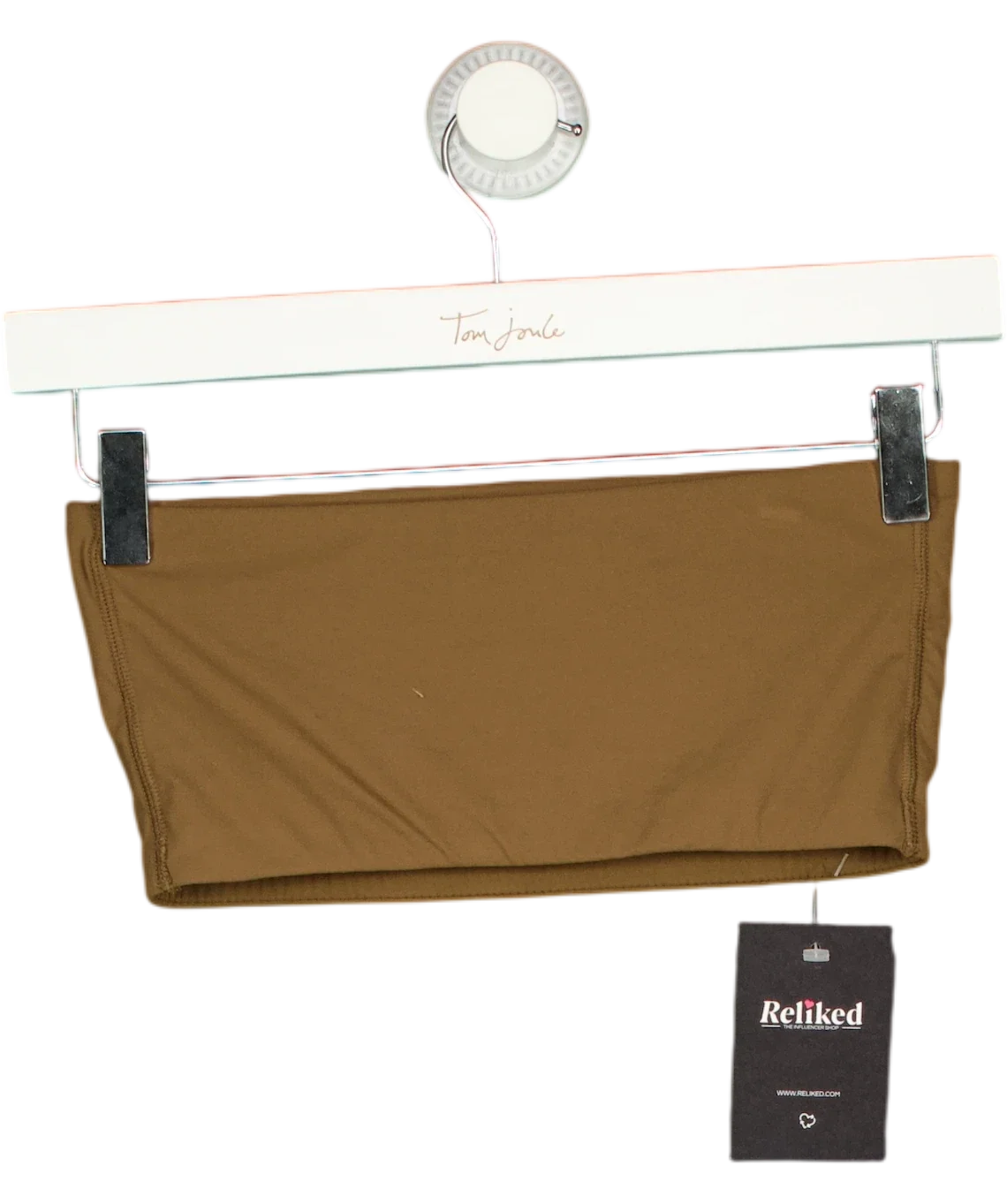 SKIMS Brown Fits Everybody Bandeau, size UK S — back