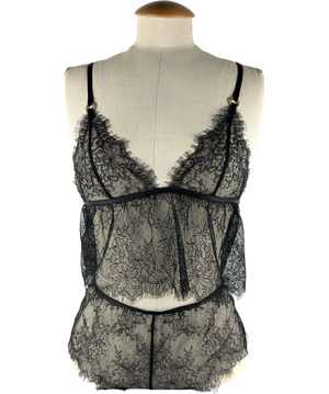 Bluebella Black Sheer Lace Peony Cami and Short Set Lingerie Set UK 8