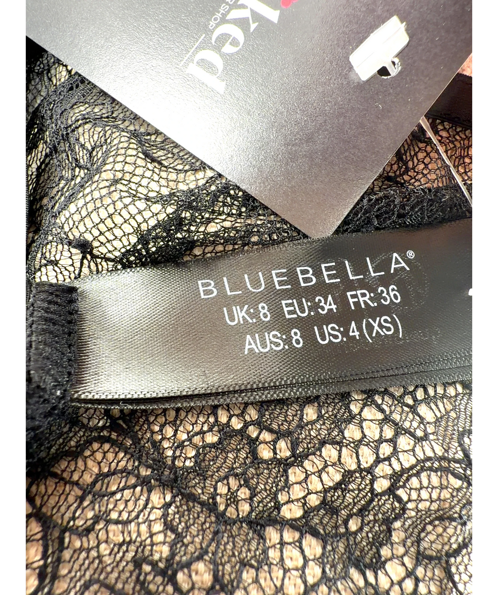 Bluebella Black Colour, size UK 8 — care label