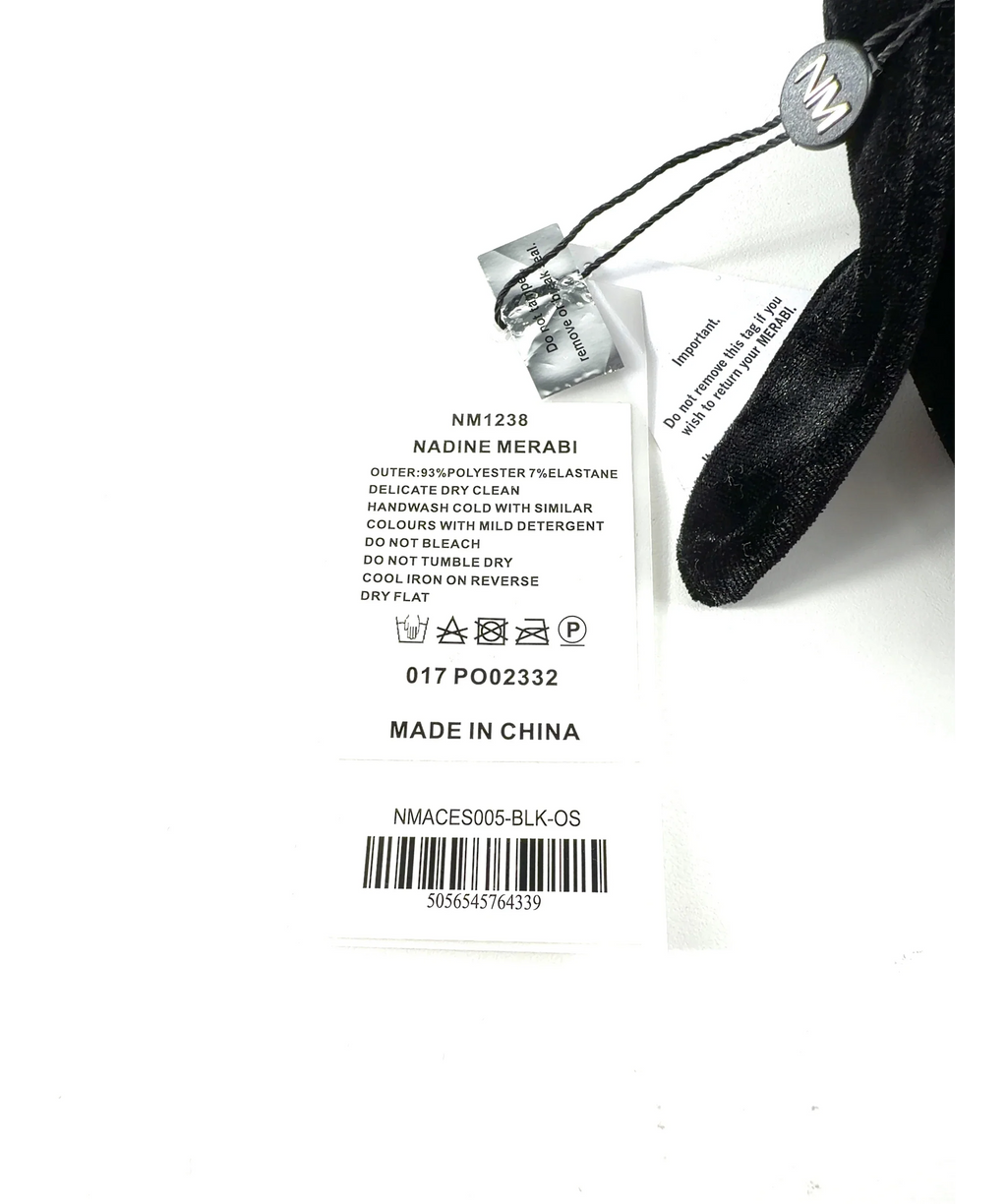 NADINE MERABI Black Colour — label