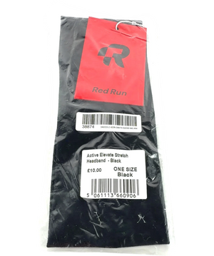 Red Run Active Elevate Stretch Headband Black