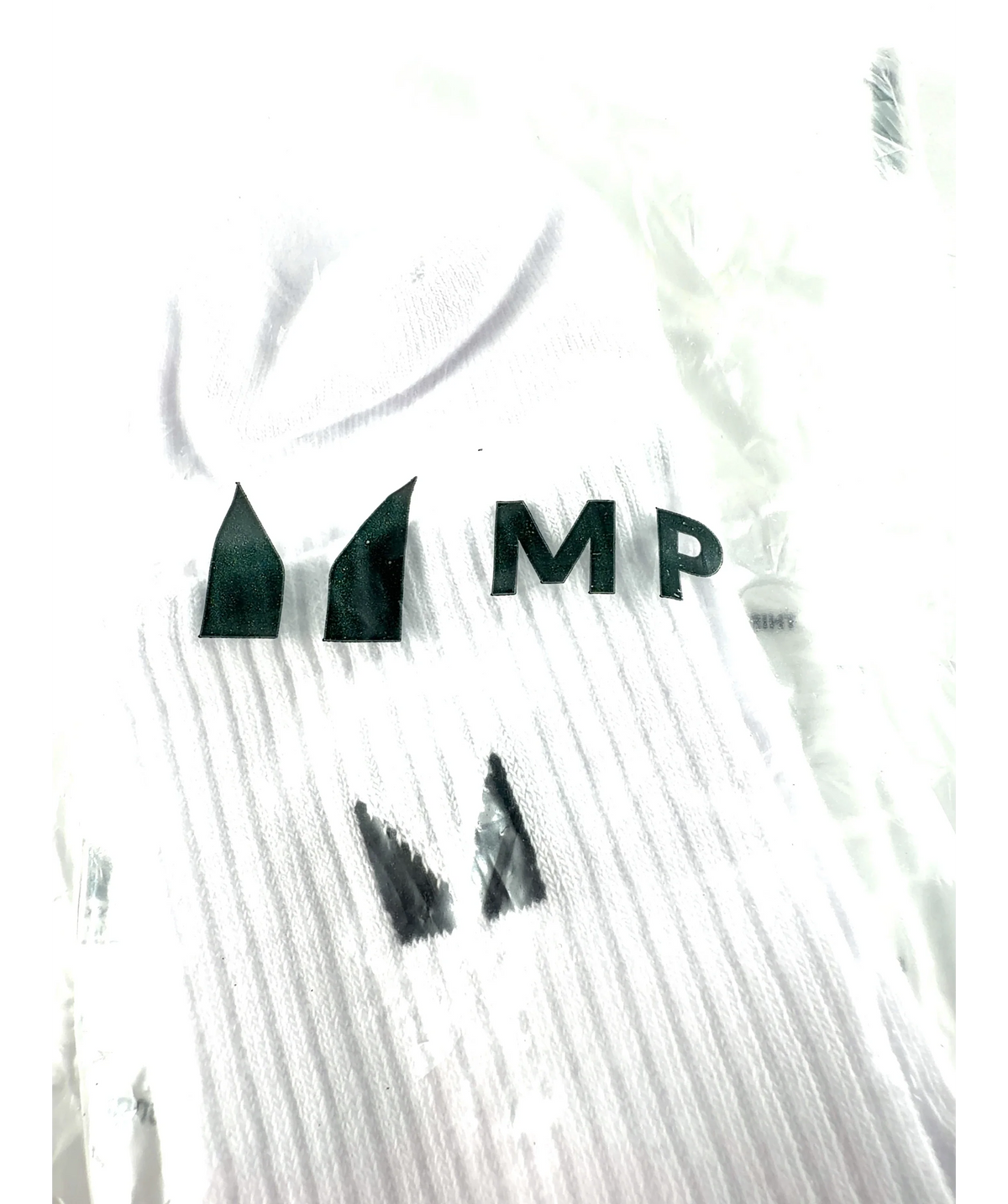 MP White Unisex Crew Socks (1 Pack), size UK 9 EU 43 👞 — detail