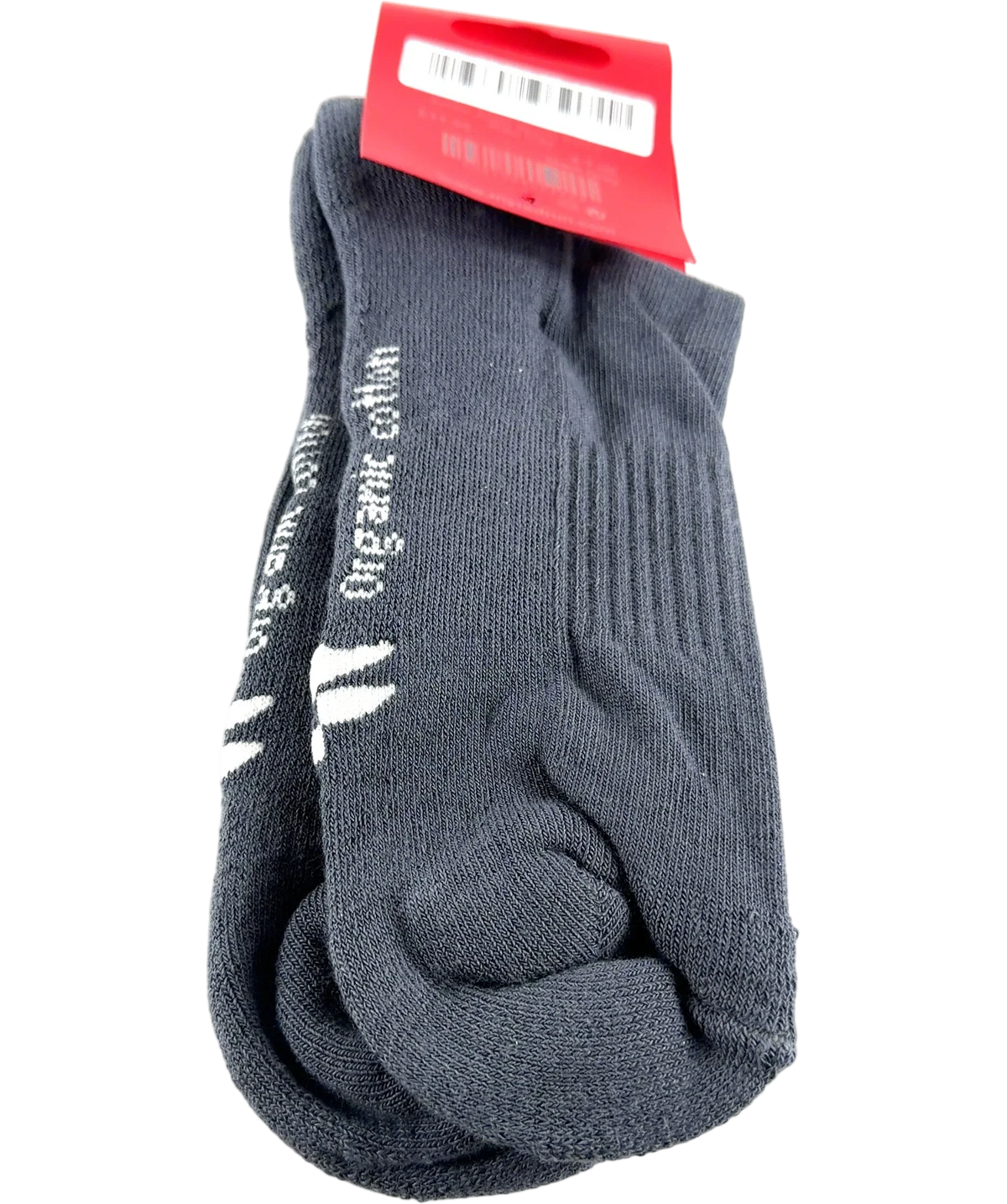 red run slate grey Active Ankle Sports Socks, size UK 6 — back