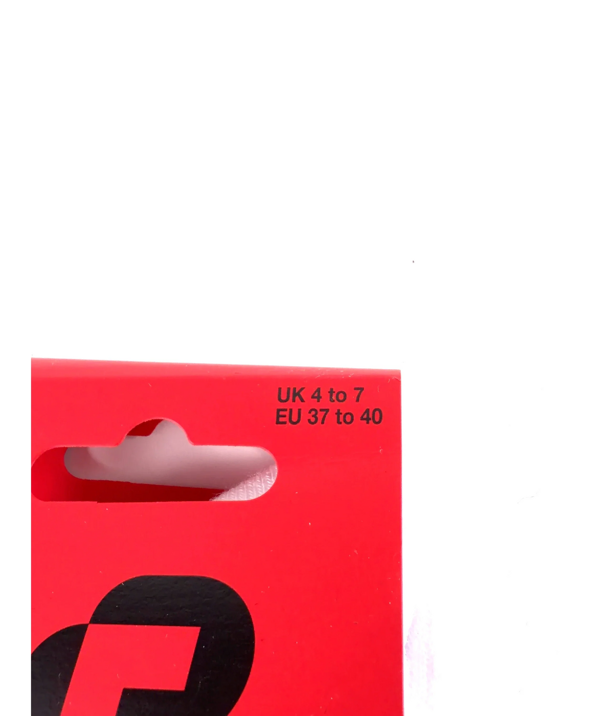 red run White Active Ankle Sports Sock - White — label