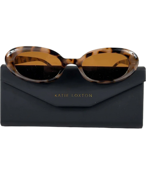 Katie Loxton Brown Tortoiseshell Oval Sunglasses
