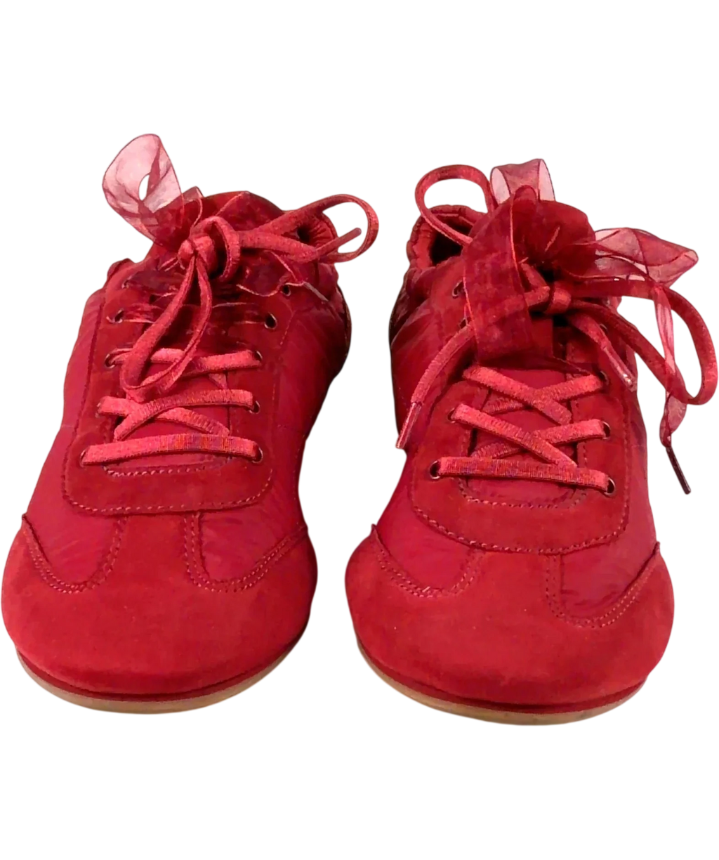 vivaia Red Jogger Re-Nylon Sneakerina (Yancy), size UK 6 EU 39 👠 — detail