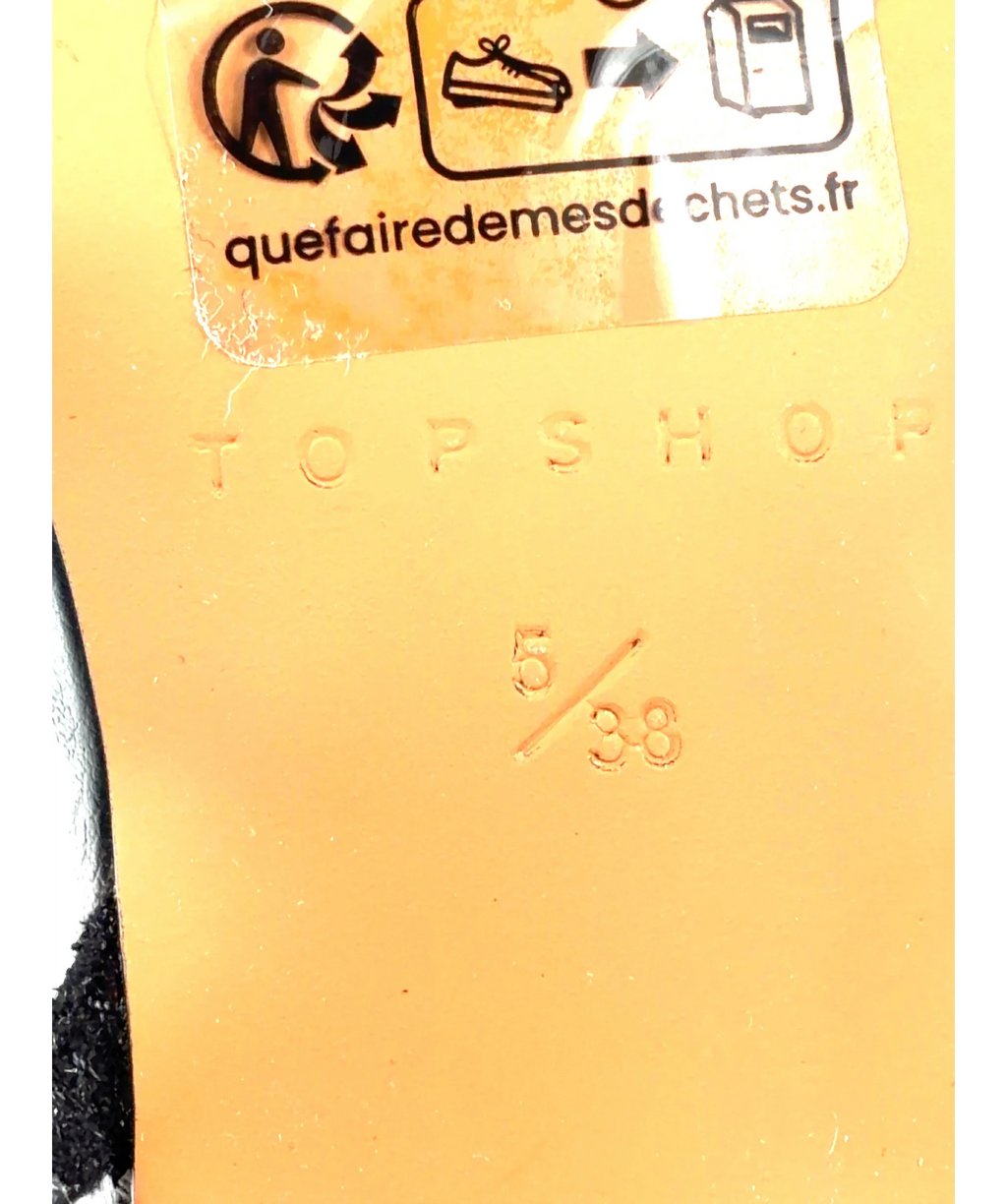 TOPSHOP Black Colour, size UK 5 EU 38 👠 — fabric detail