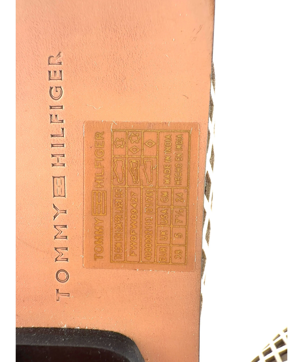 TOMMY HILFIGER Beige Cutout Leather Penny Loafers, size UK 5 EU 38 👠 — additional view