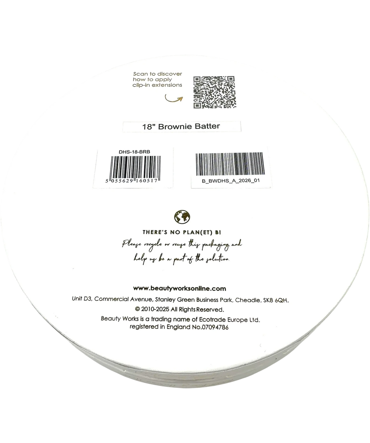 Beauty Works Brownie Batter 18" Brownie Batter, size 1 — back