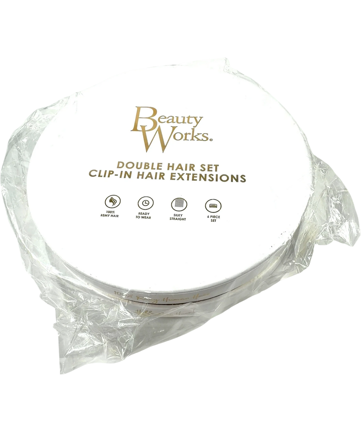 Beauty Works Dark Chocolate DOUBLE HAIR SET CLIP-IN HAIR EXTENSIONS, size 18” — front