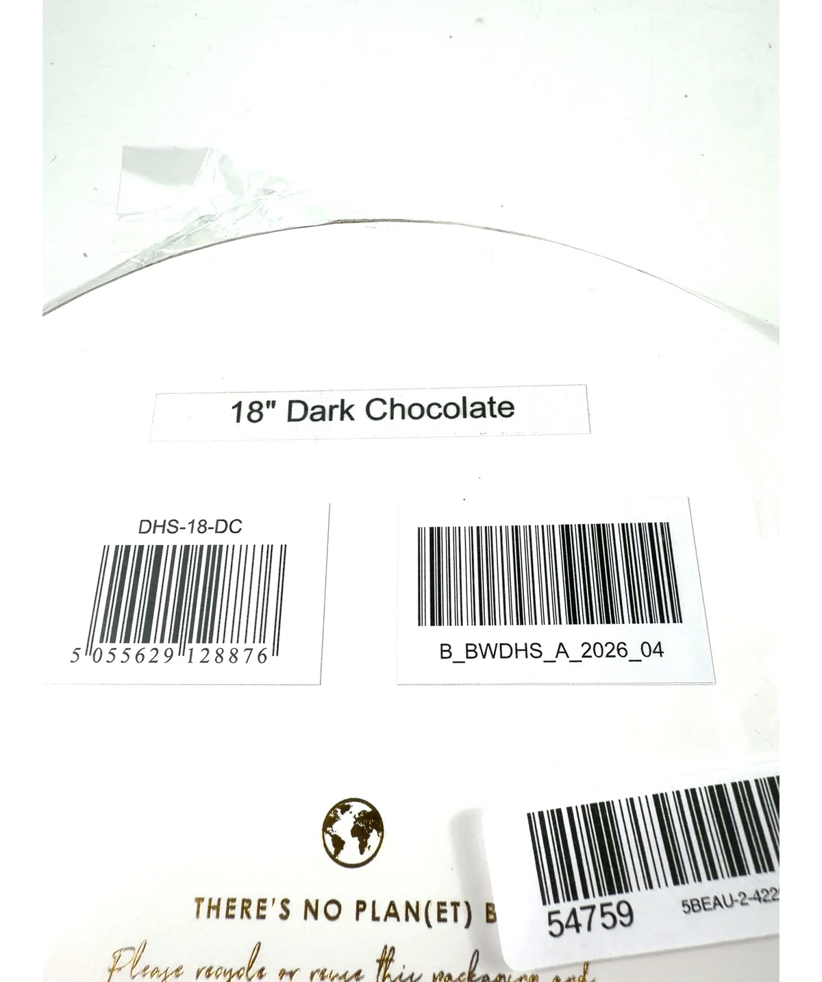Beauty Works Dark Chocolate DOUBLE HAIR SET CLIP-IN HAIR EXTENSIONS, size 18” — care label