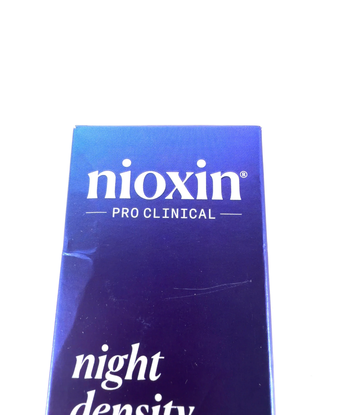 Nioxin Night Density Rescue Serum, size 70ml — label