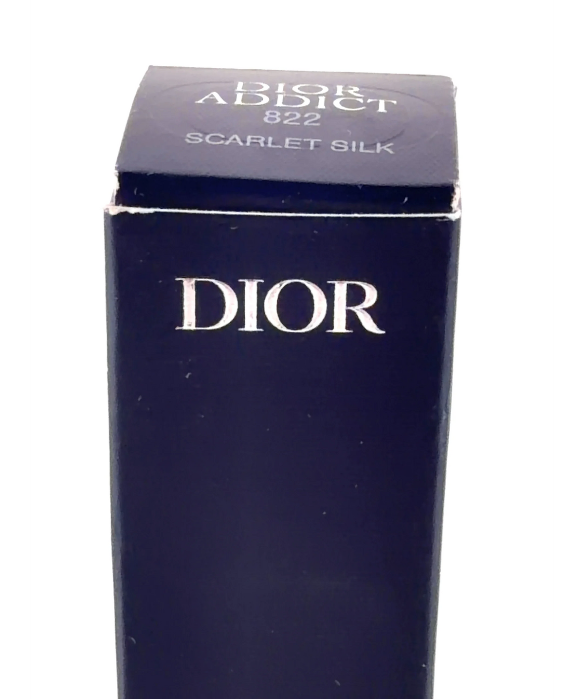 Dior 822 SCARLET SILK Addict Hydrating Shine Lipstick, size 3.2g — label
