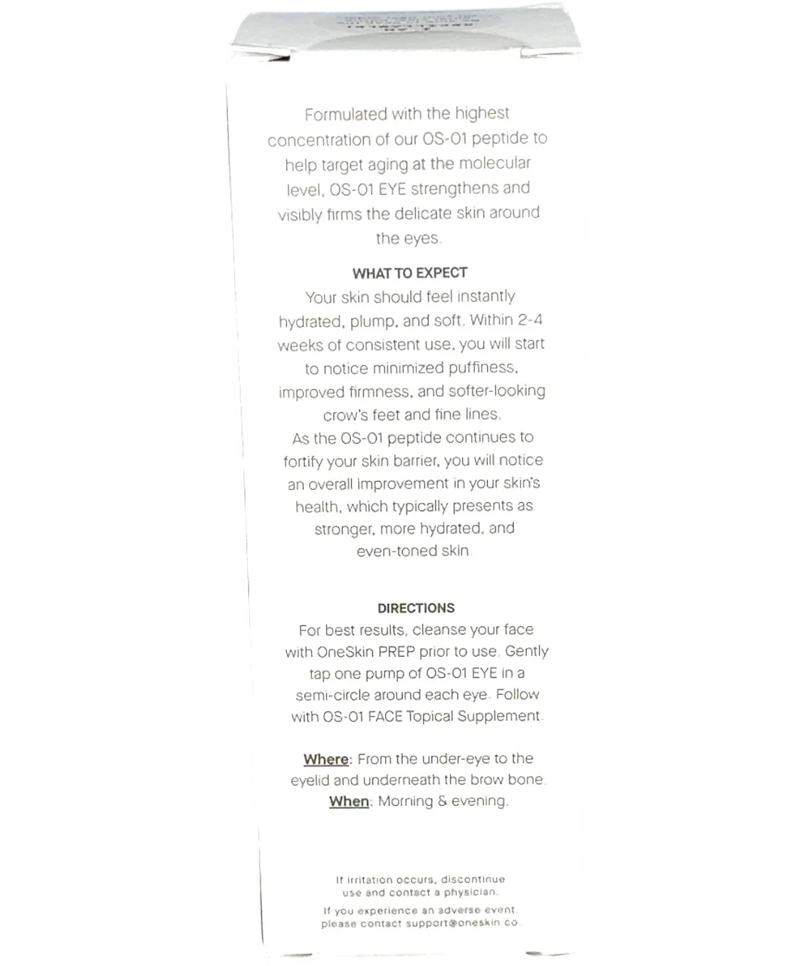one skin OS-01 EYE, size 20ml — back