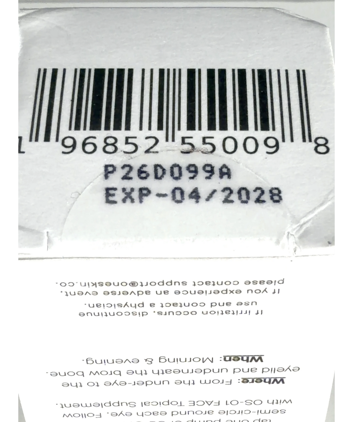 one skin OS-01 EYE, size 20ml — detail