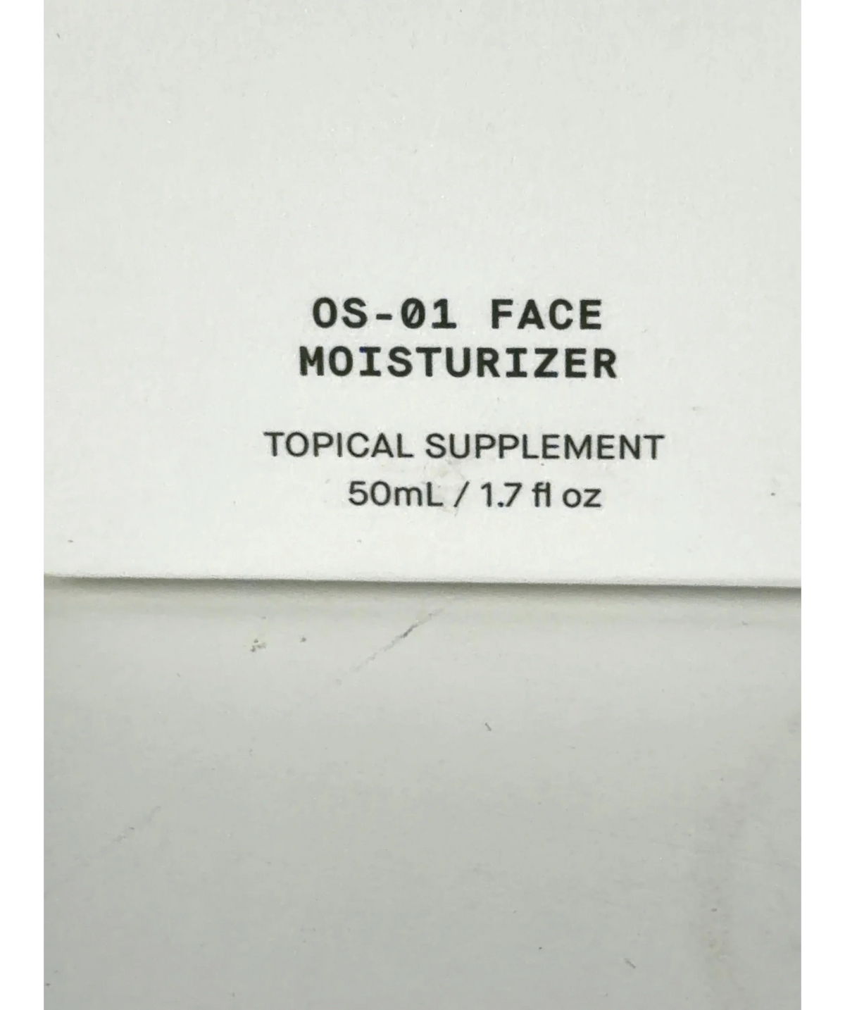 one skin OS-01 FACE MOISTURIZER, size 50ml — care label