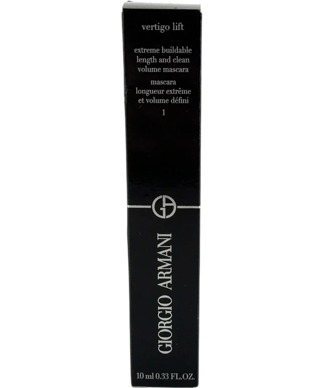 Giorgio Armani obsidian black vertigo lift, size 10ml — front