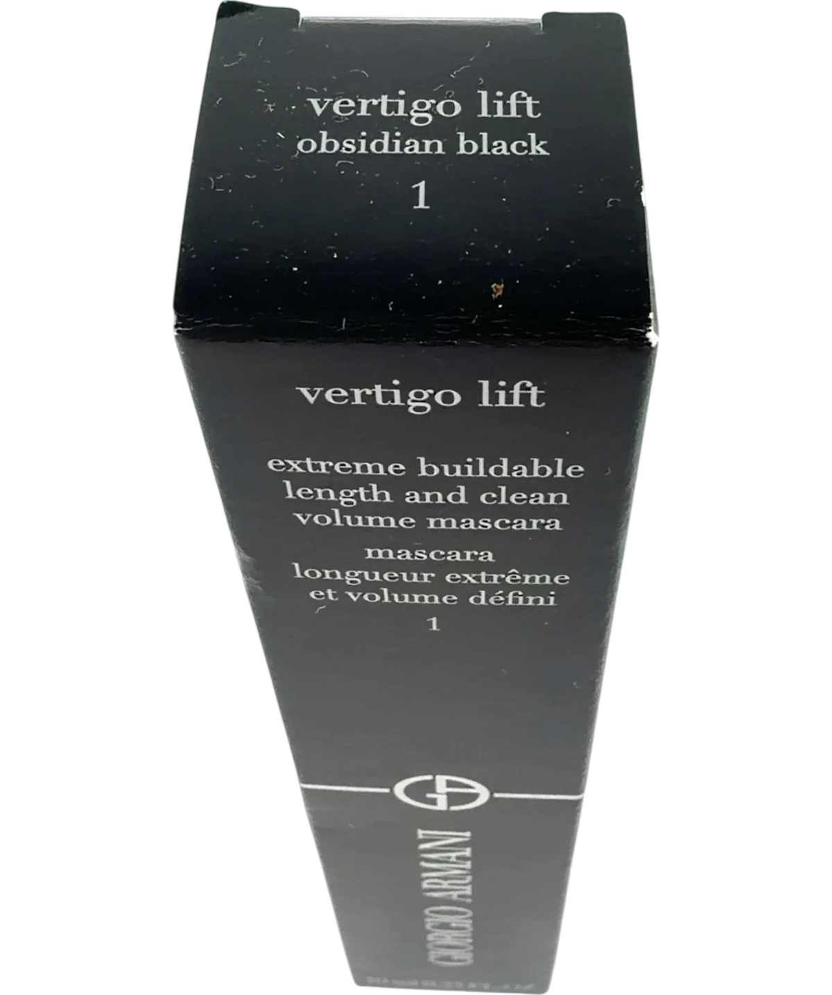 Giorgio Armani obsidian black vertigo lift, size 10ml — back