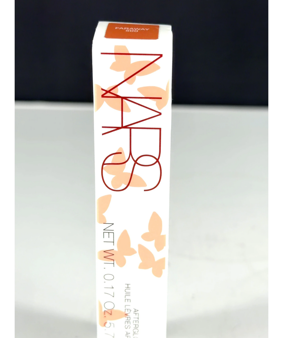 NARS FARAWAY 500 Afterglow Lip Oil, size 5.7ml — label