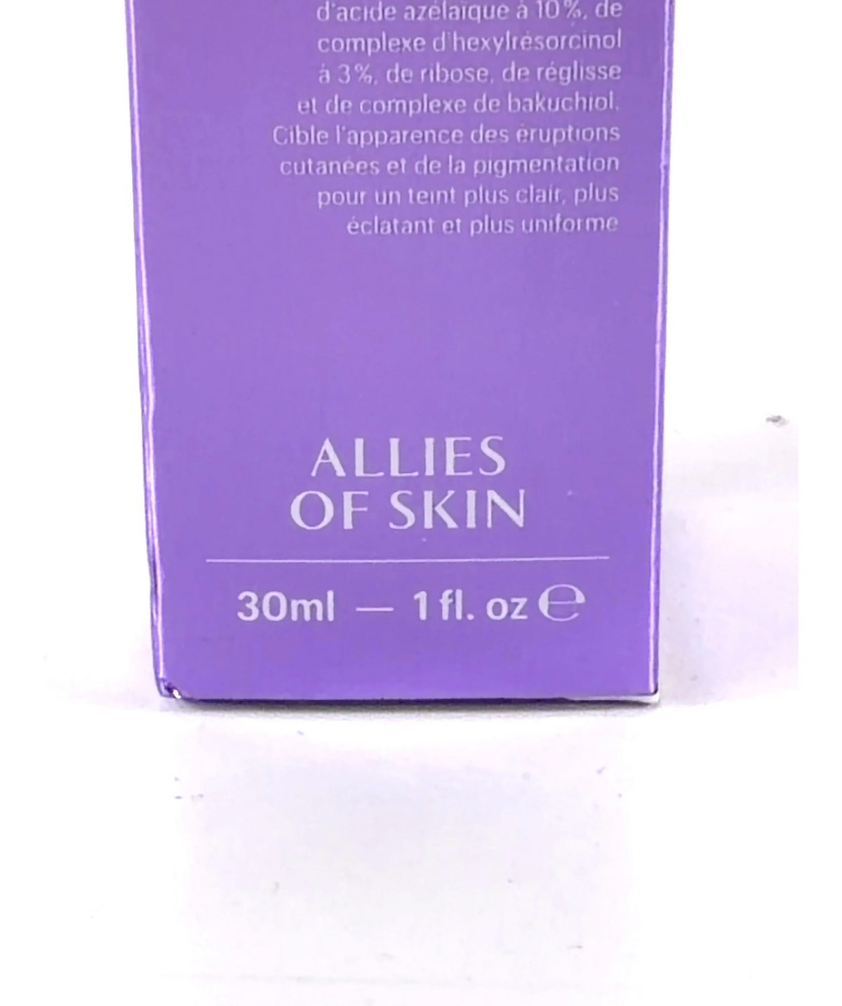 Allies of Skin Azelaic & Kojic Advanced Clarifying Serum, size 30ml — label