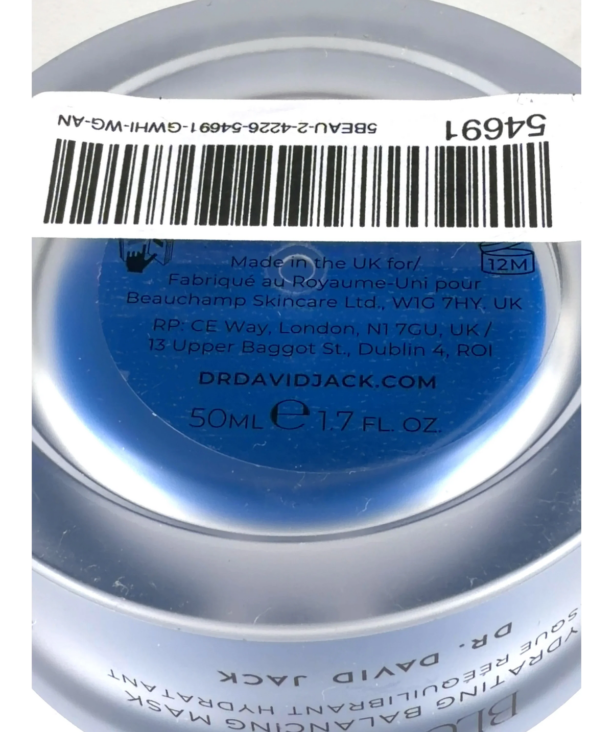 dr david jack BLUE PEEL, size 50ml — detail