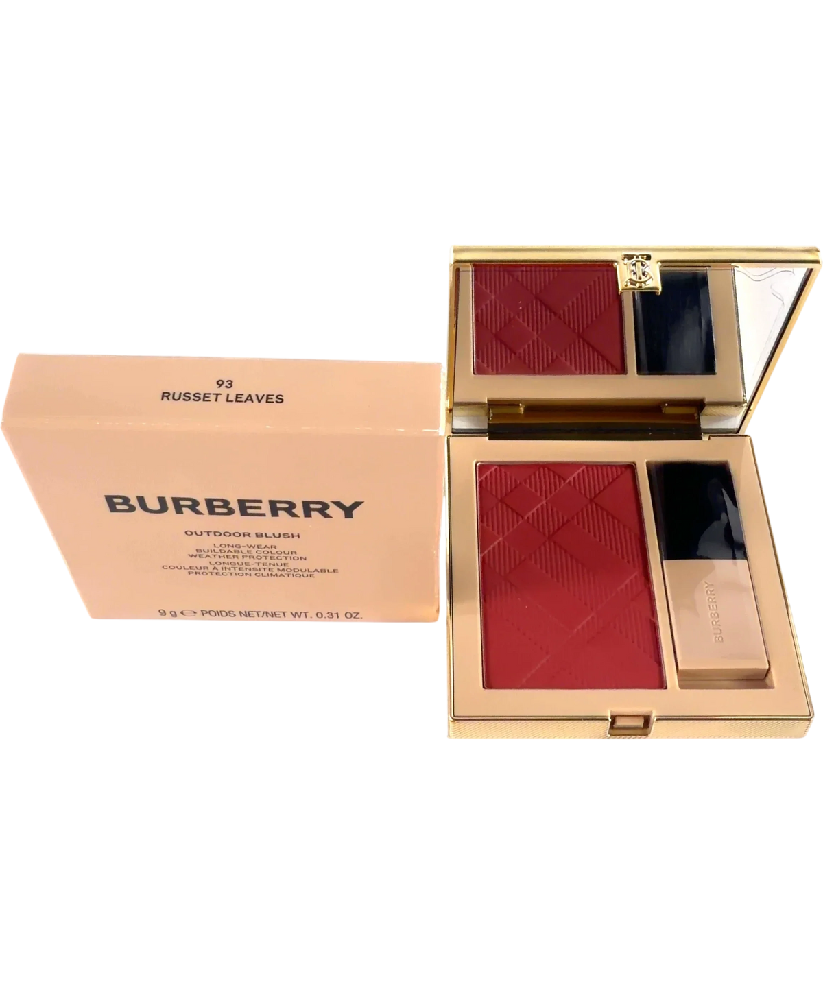 Burberry 93 RUSSET LEAVES OUTDOOR BLUSH, size 9g — front