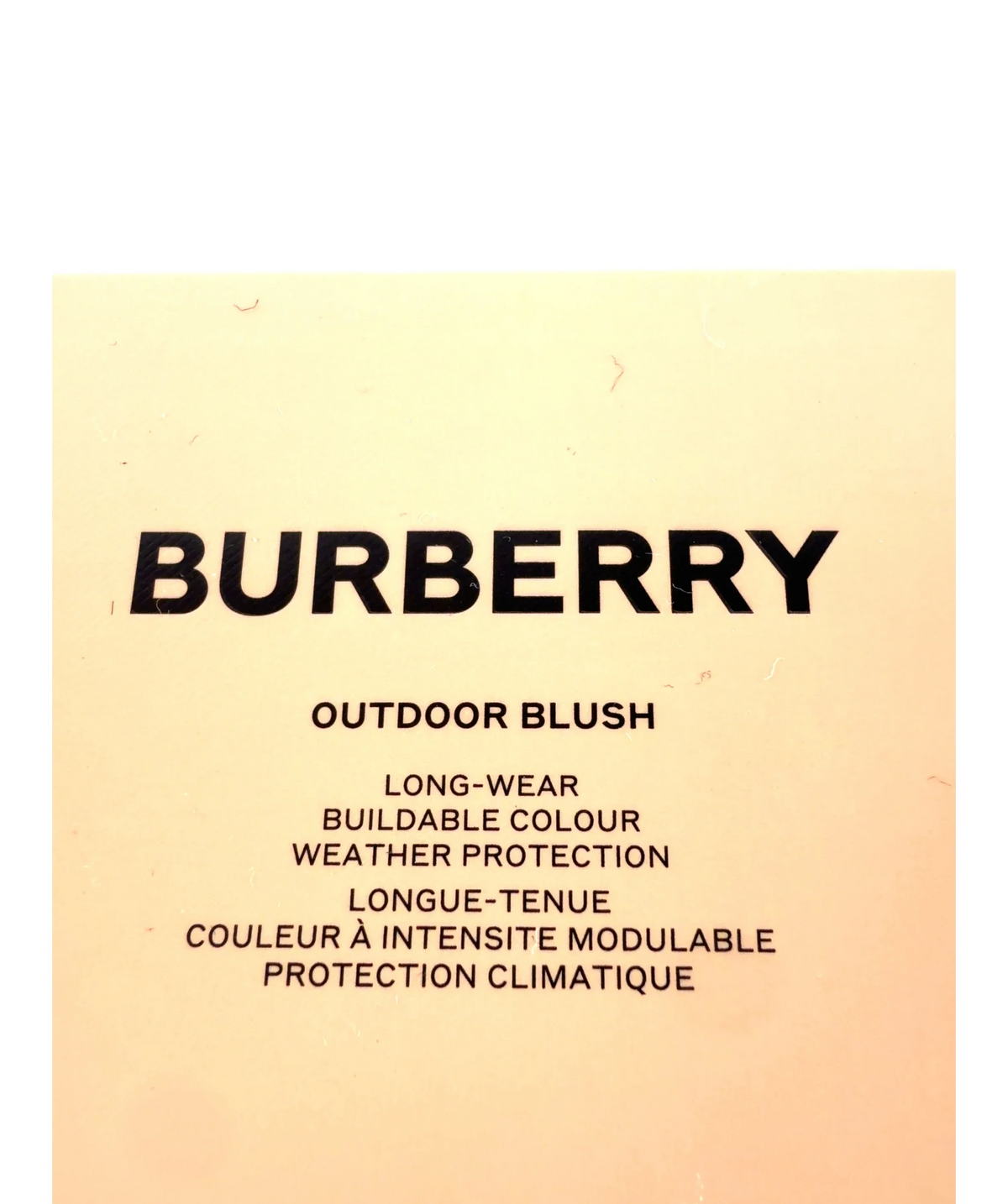 Burberry 93 RUSSET LEAVES OUTDOOR BLUSH, size 9g — label