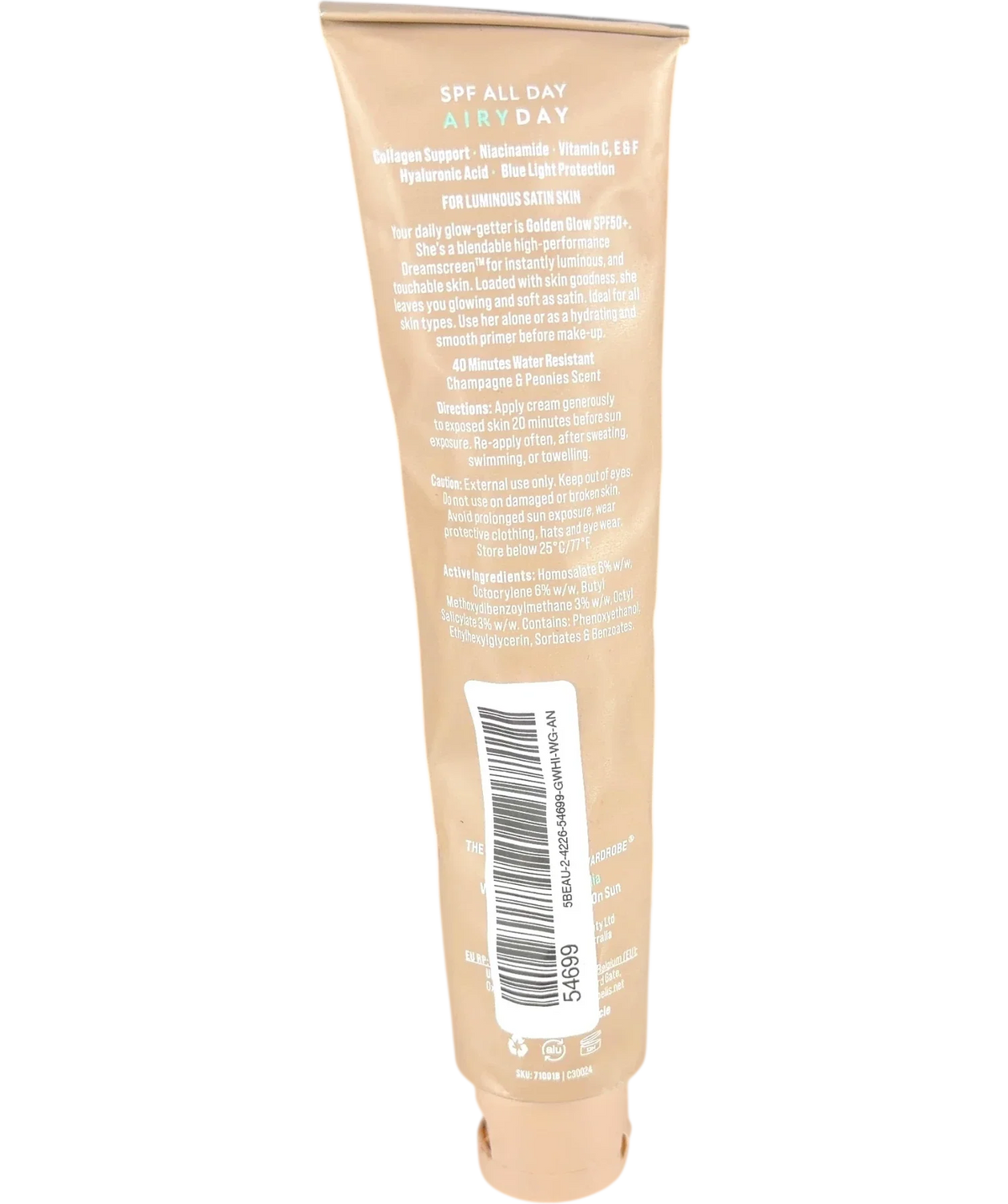 AIRYDAY Universal Airyday Golden Glow Universal Sunscreen 75ml, size 75ml — back